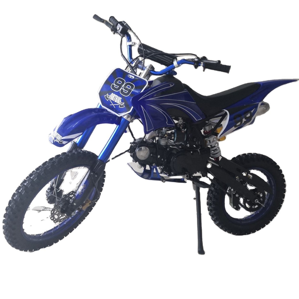 Sales 110cc 125cc 4 Stroke Kick Electric Starat 17/14inch Wheel Crossbike Dirt Bike Pitbike for Adult with CE